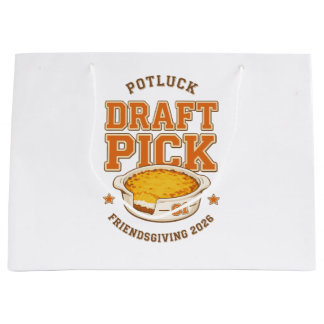 Potluck-Draftpick-Freundesdankfest-lustige Auflauf Große Geschenktüte
