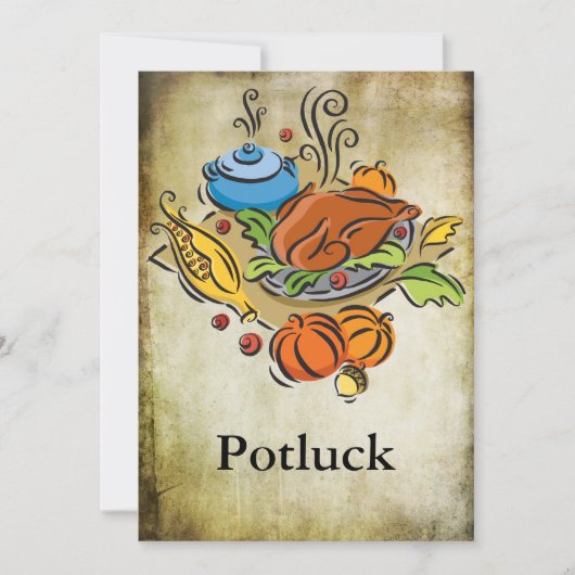 Potluck Einladung (Vorderseite)