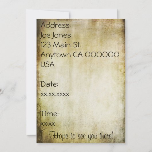 Potluck Einladung (Rückseite)