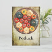 Potluck Einladung (Stehend Vorderseite)