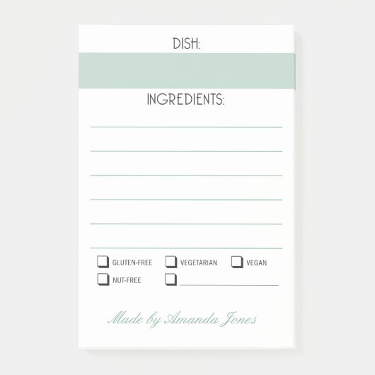 Potluck oder post-it klebezettel (Vorderseite)