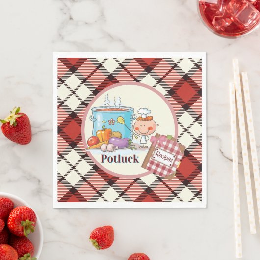 Potluck-Papier Serviette (Beispiel)