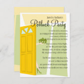 Potluck Party Einladung (Vorne/Hinten)