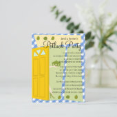 Potluck Party Einladung (Stehend Vorderseite)