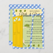 Potluck Party Einladung (Vorne/Hinten)