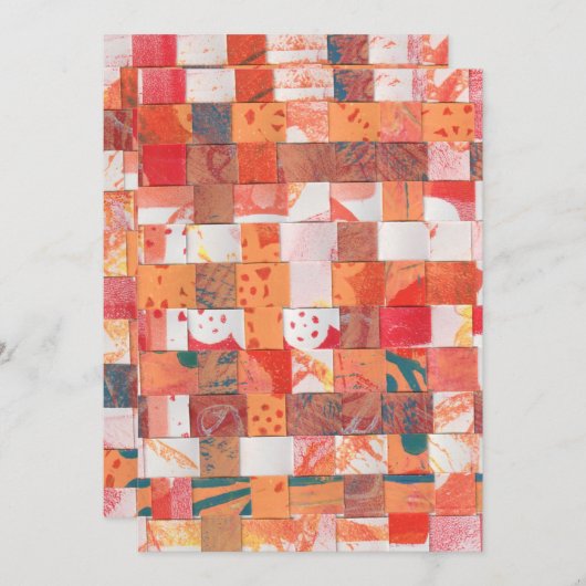 "Potluck" von Kim Codner entwirft Einladung (Vorne/Hinten)