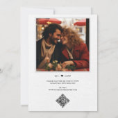 Potluck White Bridal Shower Einladung (Rückseite)