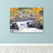 Potomac im Oktober Canvas Print Leinwanddruck (Insitu (Holzboden))