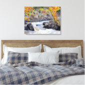 Potomac im Oktober Canvas Print Leinwanddruck (Insitu (Schlafzimmer))