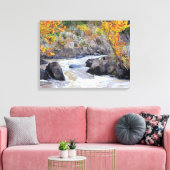 Potomac im Oktober Canvas Print Leinwanddruck (Insitu (Wohnzimmer))
