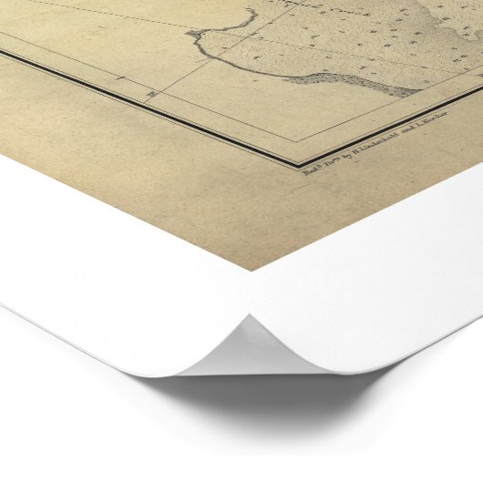 Potomac River Map Washington DC - 1864 Poster (Ecke)