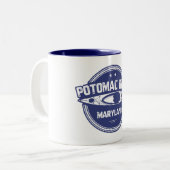 Potomac River, Maryland Zweifarbige Tasse (Vorderseite Links)