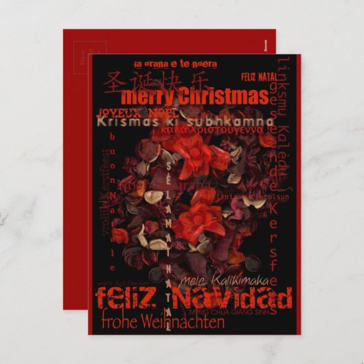 Potpouri World Christmas Navidad Weihnachten Postk (Vorne/Hinten)