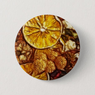 Potpourri-Orangen-Fraktal Button