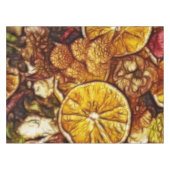 Potpourri-Orangen-Fraktal Tischdecke (Vorderseite (Horizontal))