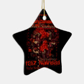 Potpourri World Xmas Navidad Weihnachten Star Orna Keramikornament (Rechts)