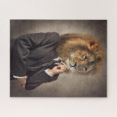 Potrait eines Löwes Puzzle (Horizontal)