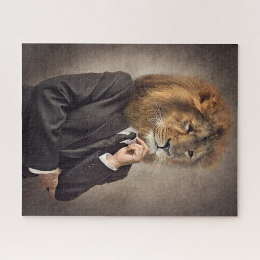 Potrait eines Löwes Puzzle (Horizontal)