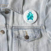 Pots Awareness Türkise Awareness Ribbon Button (Beispiel)
