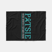 Pots Dysautonomia Türkis Ribbon Autonomy Fleecedecke (Vorderseite (Horizontal))