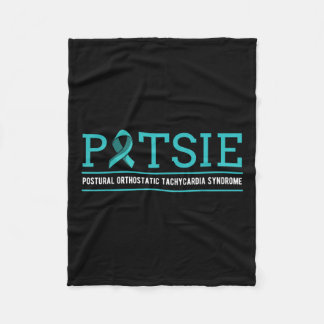 Pots Dysautonomia Türkis Ribbon Autonomy Fleecedecke
