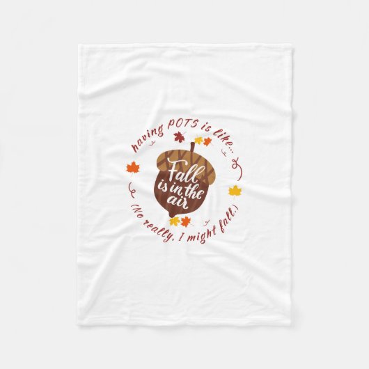 Pots Fall Theme Fleece Blanket (Vorderseite)