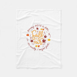 Pots Fall Theme Fleece Blanket