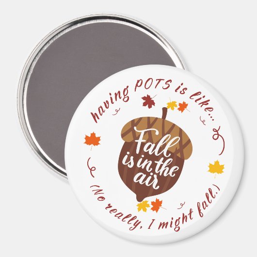 Pots Fall Theme Magnet (Vorderseite/Rückseite)