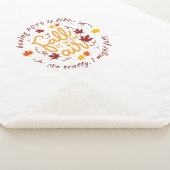 Pots Fall Theme Sherpa Blanket Sherpadecke (3/4)