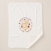 Pots Fall Theme Sherpa Blanket Sherpadecke (Vorderseite)