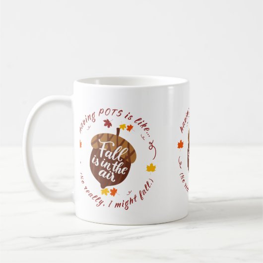 Pots Fall Theme-Tasse Kaffeetasse (Links)