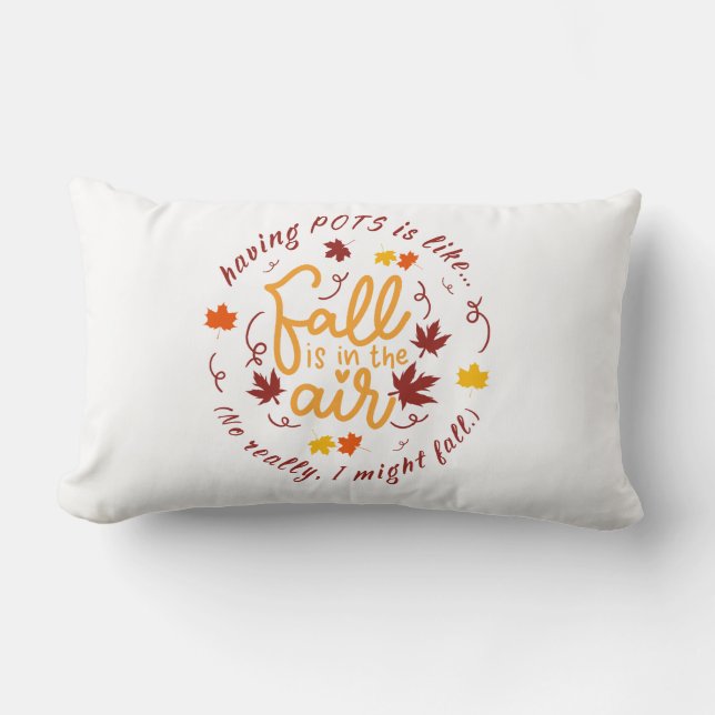 Pots Fall Theme Throw Kissen (Vorderseite)