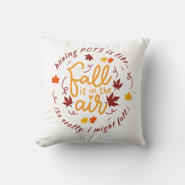 Pots Fall Theme Throw Kissen (Vorderseite)