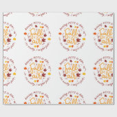 Pots Fall Theme Wrapping Paper Geschenkpapier (Flach)