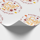 Pots Fall Theme Wrapping Paper Geschenkpapier (Ecke)