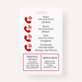 PoTS im Falle einer unsichtbaren ICE-Erkrankung Ausweis (Rückseite)