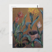 Pots of Tulips von Claude Monet Postcard Postkarte (Vorne/Hinten)