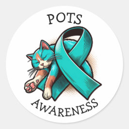 POTS Orthostatisches Tachykardie-Syndrom Runder Aufkleber