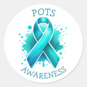 POTS Orthostatisches Tachykardie-Syndrom Runder Aufkleber