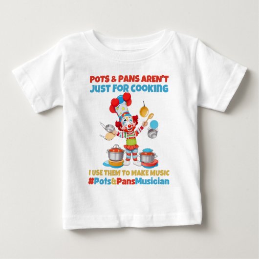 Pots & Poans-Musiker Baby T-shirt (Vorderseite)