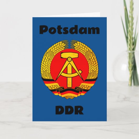 Potsdam, DDR (DDR) Dankeskarte (Vorderseite)