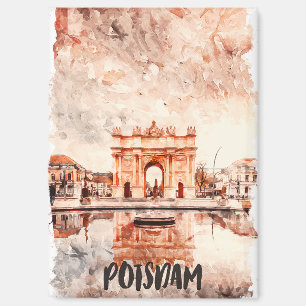 Potsdam Deutschland Aquarellmalerei Magnet