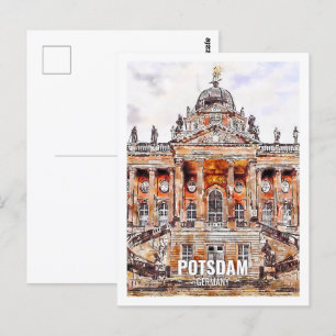 Potsdam Deutschland Berühmter Reiseort Wasserfarbe Postkarte
