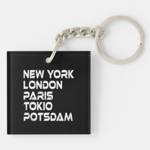 Potsdam New York London Tokio Paris Anhänger Schlüsselanhänger