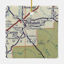 Potsdam NY Vintage Karte