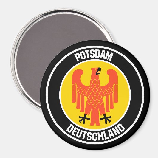 Potsdam RundEmblem Magnet (Vorderseite/Rückseite)