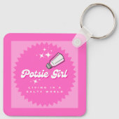 Potsie Girl live in einer salzigen Welt Schlüsselanhänger (Rückseite)