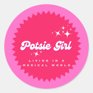 Potsie Girl Runder Aufkleber