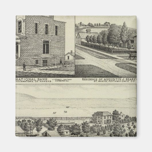 Pottawatomie, Kansas Magnet (Vorne)