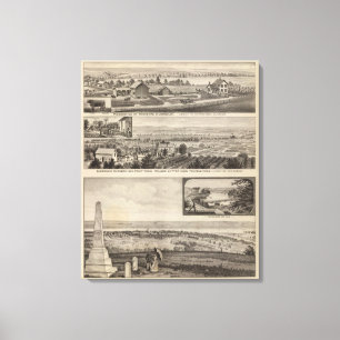 Pottawatomie Landkreis Farm, Junction City, Kansas Leinwanddruck